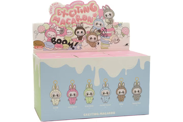 POP MART LABUBU THE MONSTERS EXCITING MACARONS VINYL PLUSH PENDANT BOX